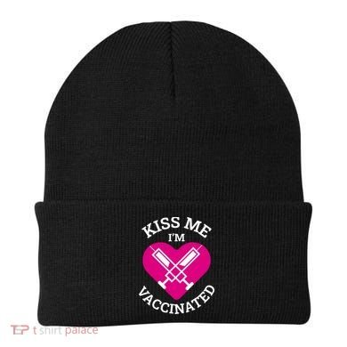 Kiss Me I'm Vaccinated Beanie