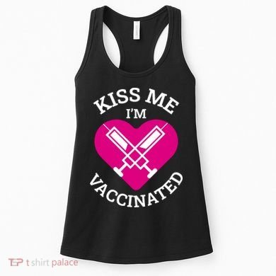 Kiss Me I'm Vaccinated Women's Tank Top