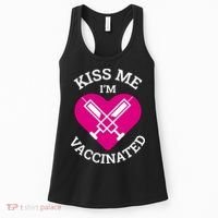 Kiss Me I'm Vaccinated Women's Tank Top thumb 0