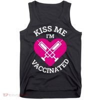Kiss Me I'm Vaccinated Tank Top thumb 0