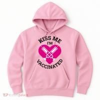 Kiss Me I'm Vaccinated Hoodie thumb 0