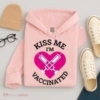 Kiss Me I'm Vaccinated Hoodie thumb 4