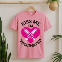 Kiss Me I'm Vaccinated T-Shirt thumb 2