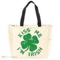 Kiss Me I'm Irish Funny Saint Patrick Day Tote Bag thumb 0