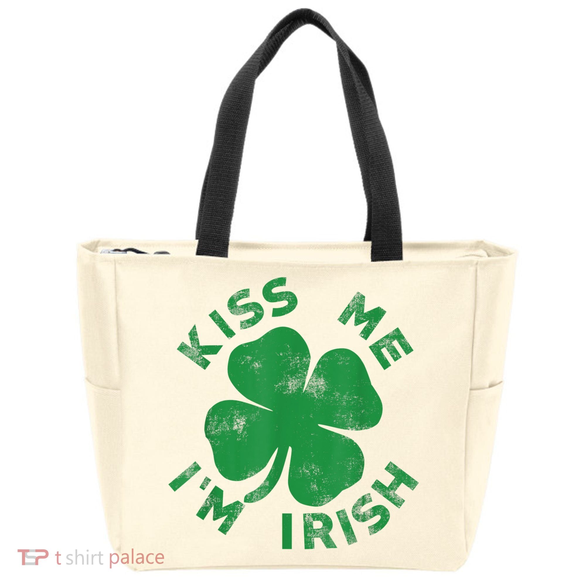 Kiss Me I'm Irish Funny Saint Patrick Day Tote Bag