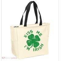 Kiss Me I'm Irish Funny Saint Patrick Day Tote Bag thumb 2