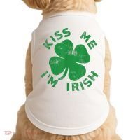 Kiss Me I'm Irish Funny Saint Patrick Day Doggie Tank thumb 0