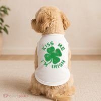 Kiss Me I'm Irish Funny Saint Patrick Day Doggie Tank thumb 2
