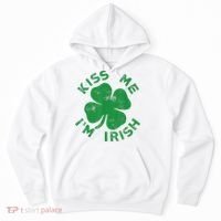 Kiss Me I'm Irish Funny Saint Patrick Day Hoodie thumb 0