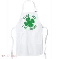 Kiss Me I'm Irish Funny Saint Patrick Day Apron thumb 0