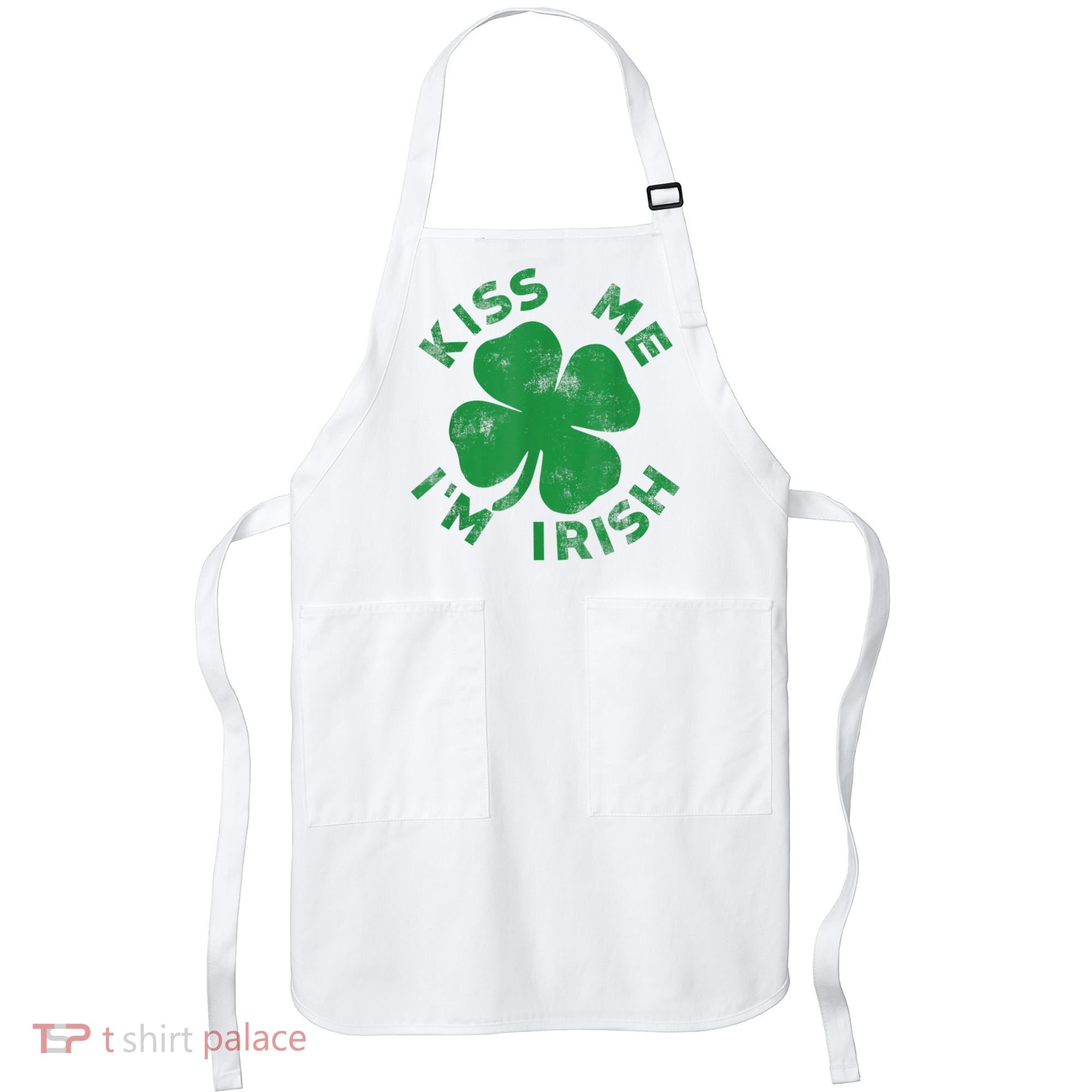 Kiss Me I'm Irish Funny Saint Patrick Day Apron