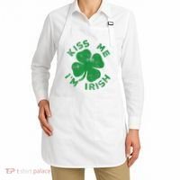Kiss Me I'm Irish Funny Saint Patrick Day Apron thumb 2