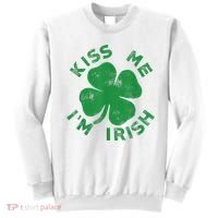Kiss Me I'm Irish Funny Saint Patrick Day Sweatshirt thumb 0