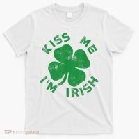 Kiss Me I'm Irish Funny Saint Patrick Day T-Shirt thumb 0