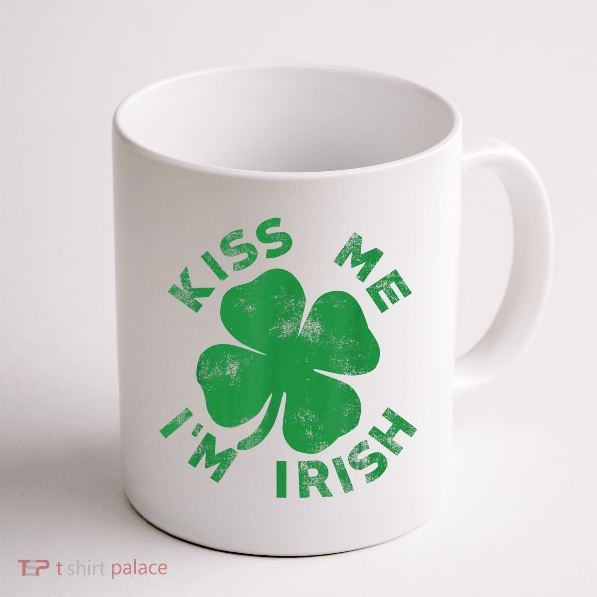 Kiss Me I'm Irish Funny Saint Patrick Day Coffee Mug