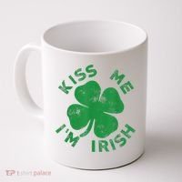 Kiss Me I'm Irish Funny Saint Patrick Day Coffee Mug thumb 0