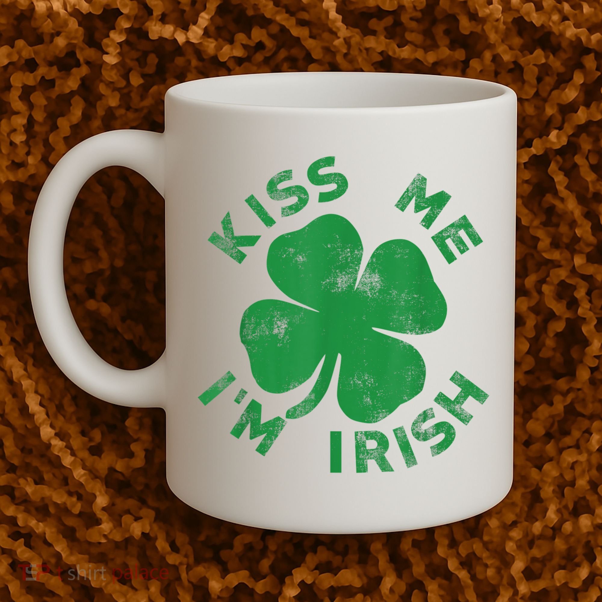 Kiss Me I'm Irish Funny Saint Patrick Day Coffee Mug