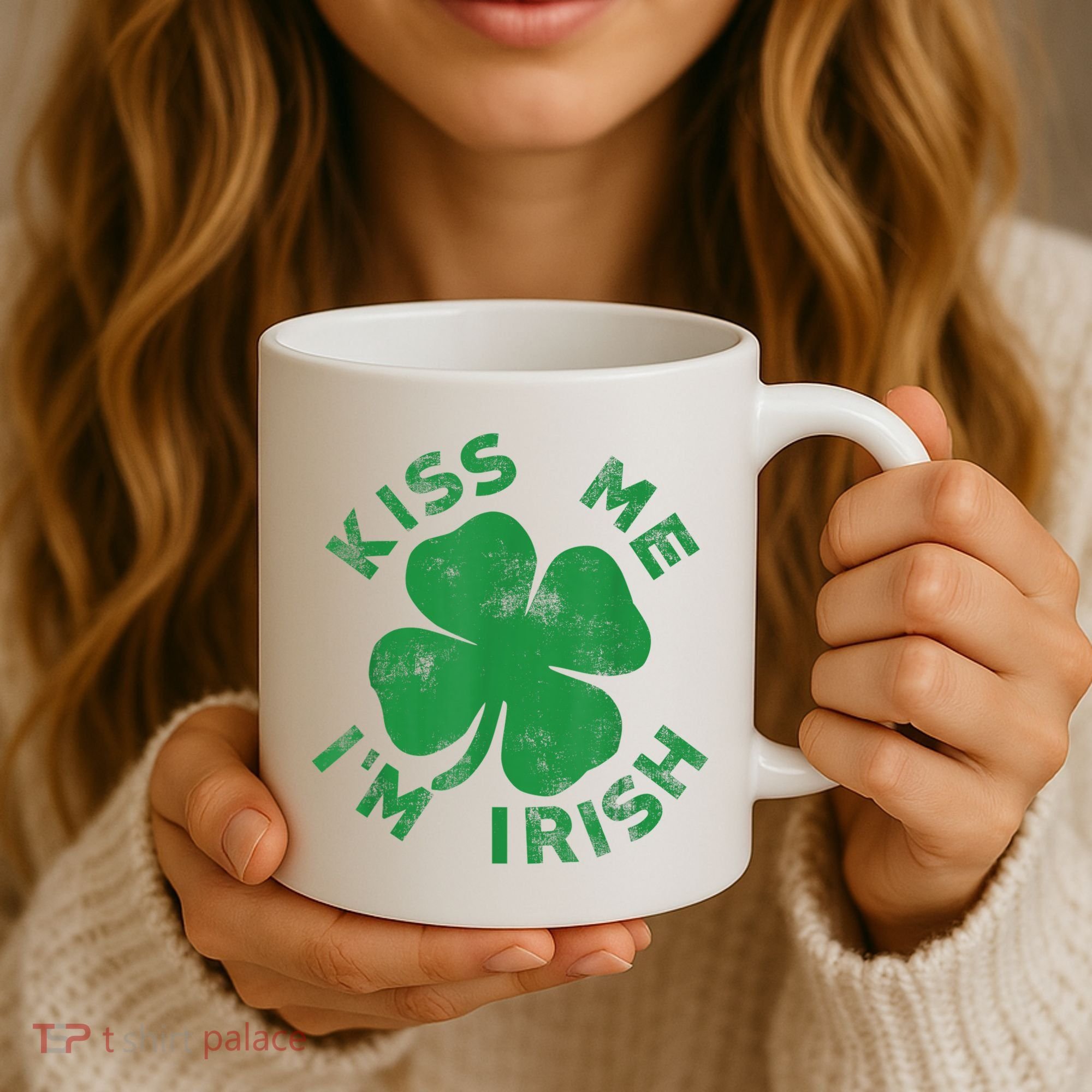 Kiss Me I'm Irish Funny Saint Patrick Day Coffee Mug