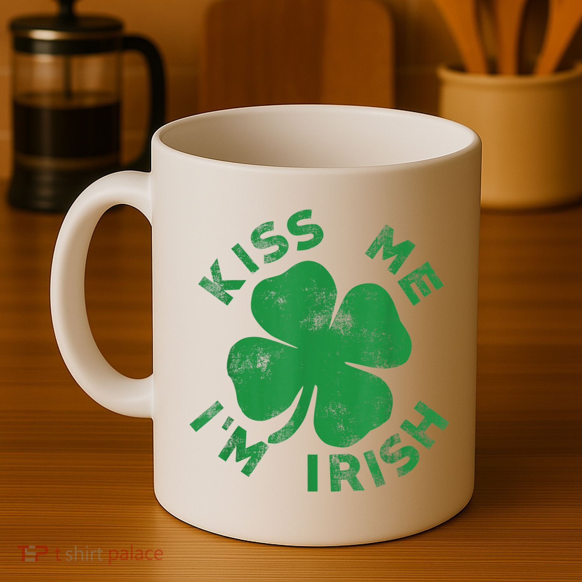 Kiss Me I'm Irish Funny Saint Patrick Day Coffee Mug