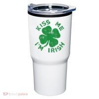 Kiss Me I'm Irish Funny Saint Patrick Day Tumbler thumb 0