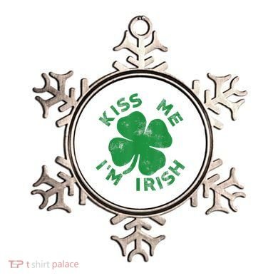 Kiss Me I'm Irish Funny Saint Patrick Day Ornament