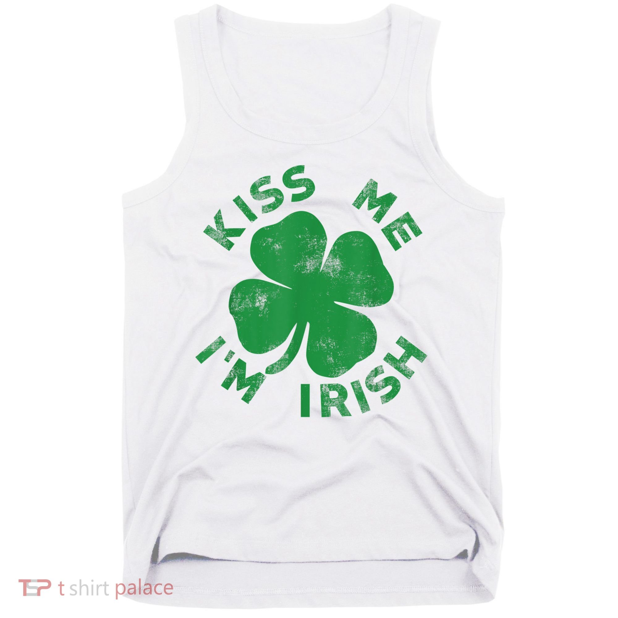 Kiss Me I'm Irish Funny Saint Patrick Day Tank Top