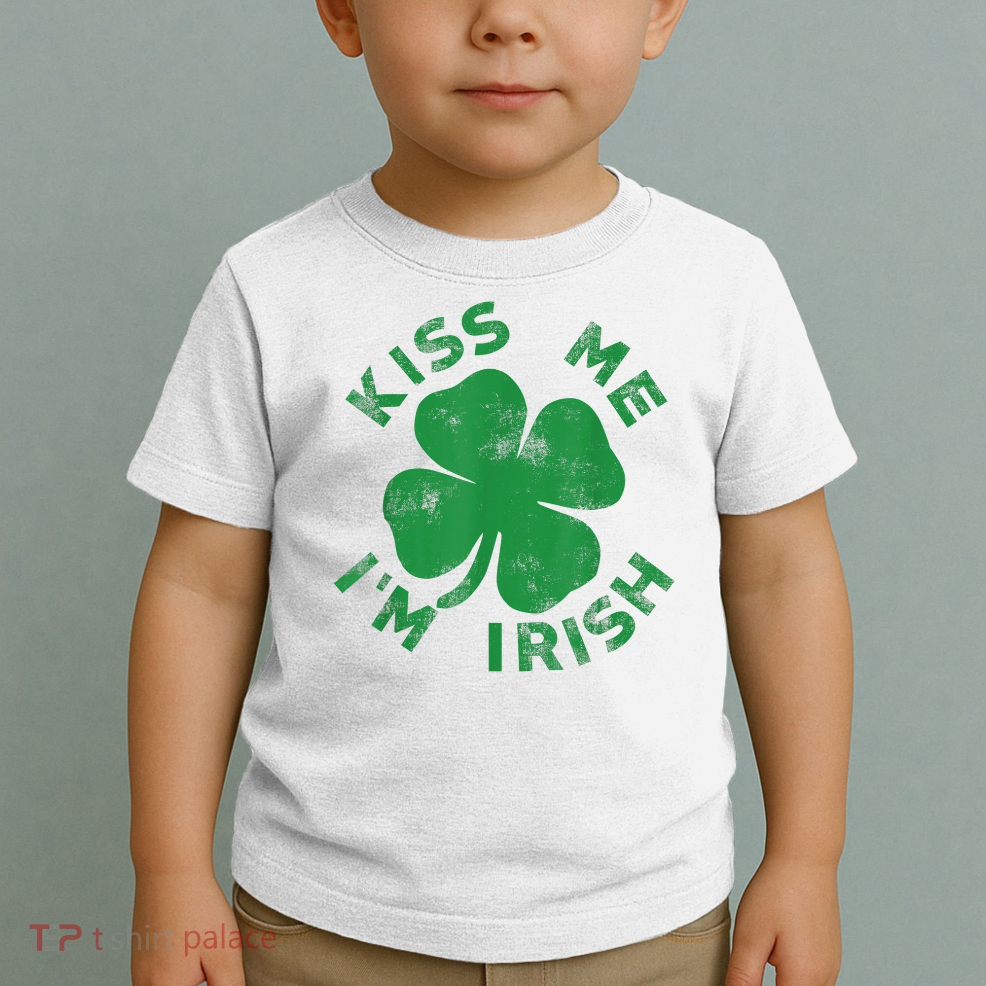 Kiss Me I'm Irish Funny Saint Patrick Day Toddler T-Shirt