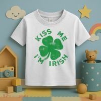 Kiss Me I'm Irish Funny Saint Patrick Day Toddler T-Shirt thumb 3
