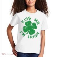 Kiss Me I'm Irish Funny Saint Patrick Day Kids T-Shirt thumb 2