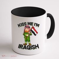 Kiss Me I'm Iraqish Coffee Mug thumb 1