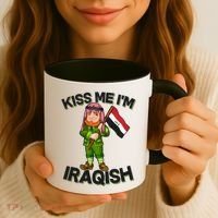 Kiss Me I'm Iraqish Coffee Mug thumb 3