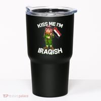 Kiss Me I'm Iraqish Tumbler thumb 0