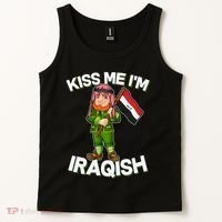 Kiss Me I'm Iraqish Tank Top thumb 2