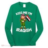 Kiss Me I'm Iraqish Long Sleeve Shirt thumb 0