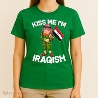 Kiss Me I'm Iraqish T-Shirt thumb 4
