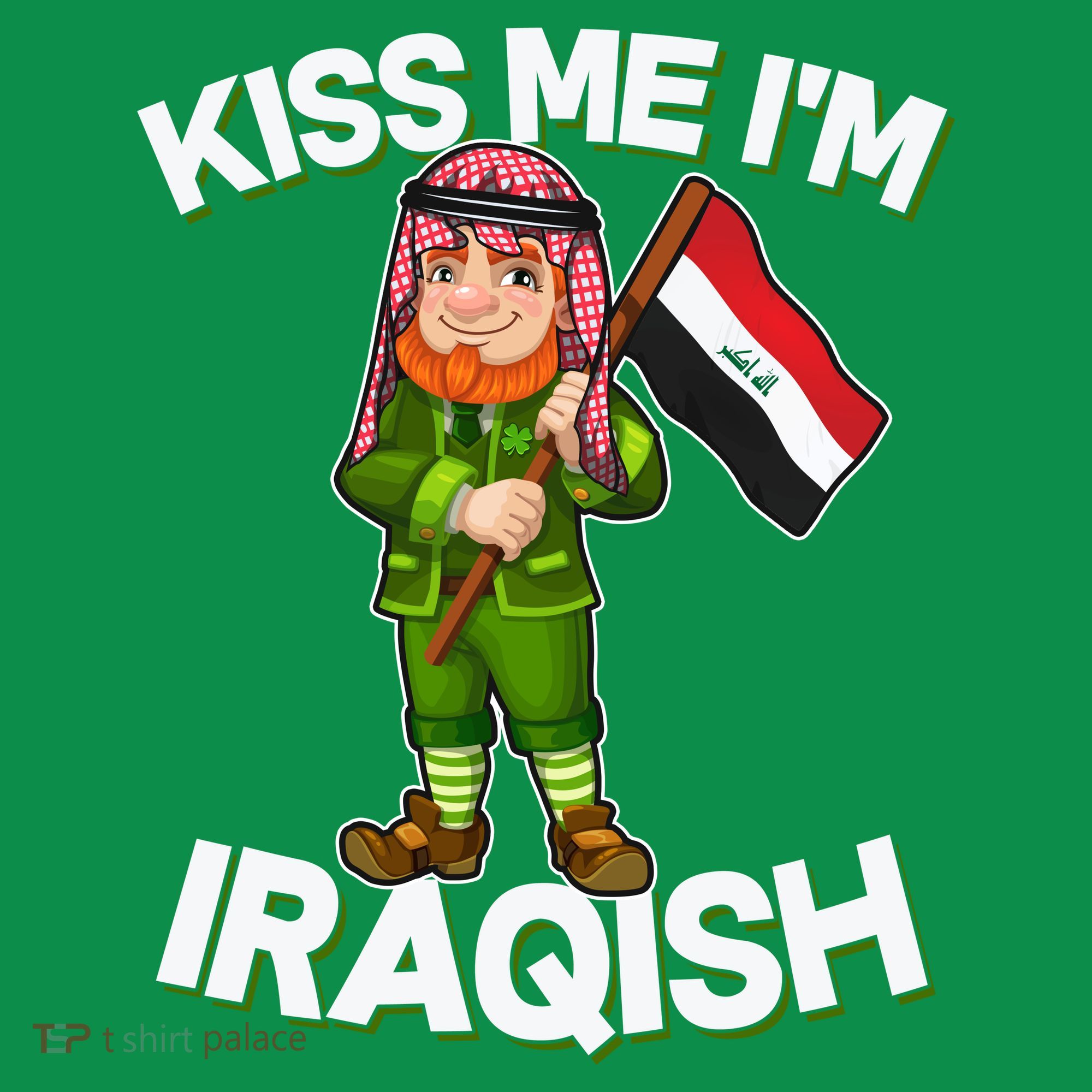 Kiss Me I'm Iraqish Mousepad