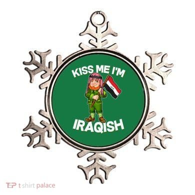 Kiss Me I'm Iraqish Ornament