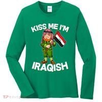 Kiss Me I'm Iraqish Women's Long Sleeve Shirt thumb 0