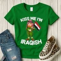 Kiss Me I'm Iraqish Women's T-Shirt thumb 3