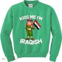 Kiss Me I'm Iraqish Kids Sweatshirt thumb 0