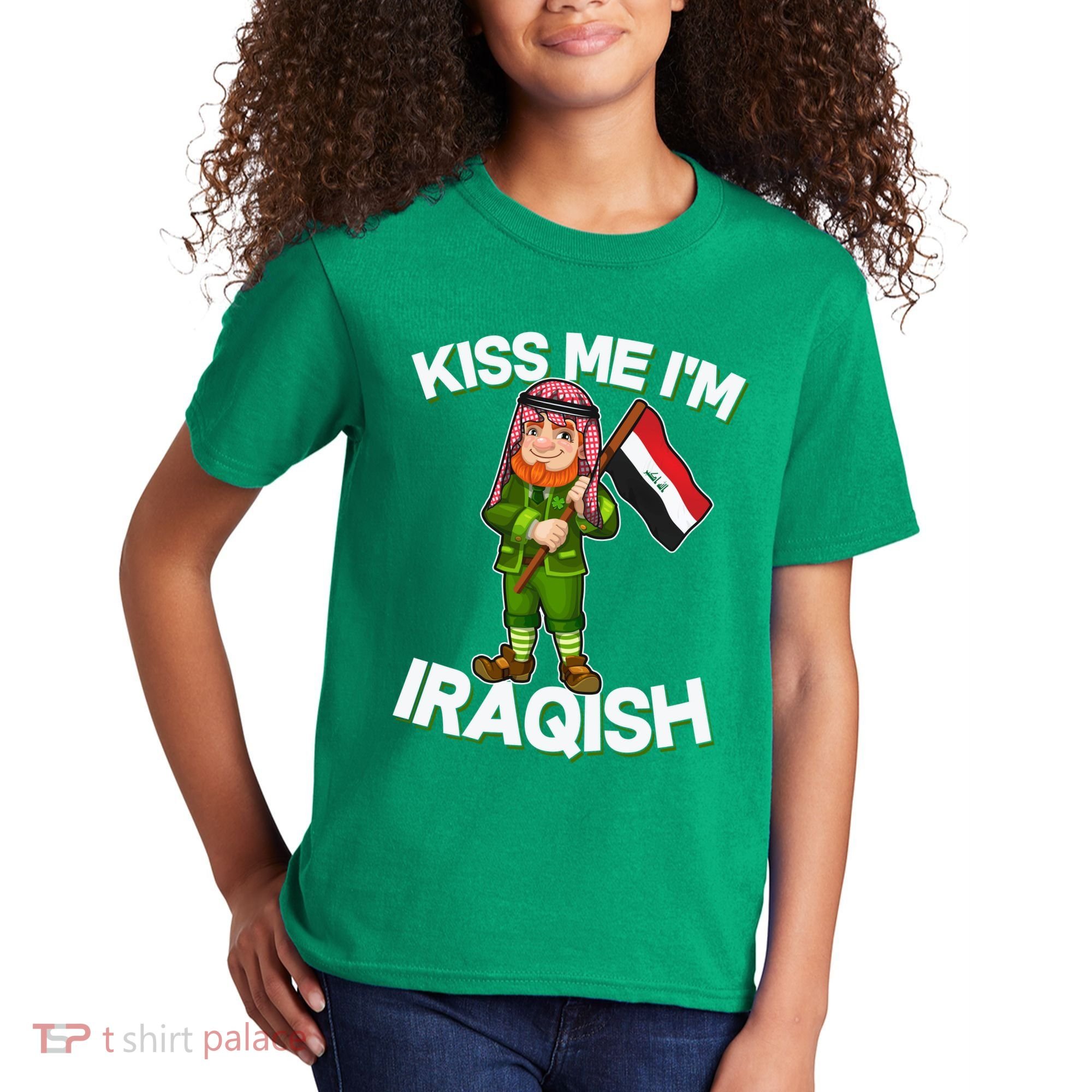 Kiss Me I'm Iraqish Kids T-Shirt