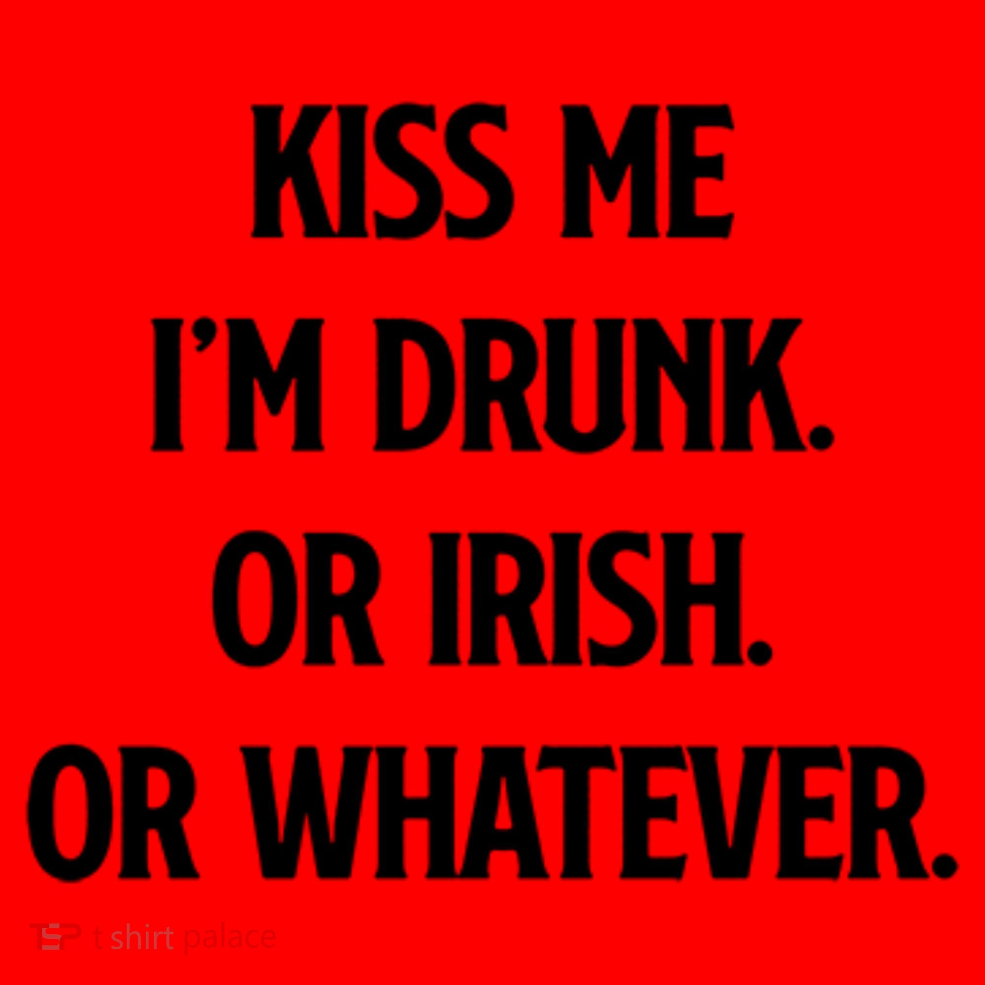 KISS ME Im Drunk Or IRISH Or Whatever Funny St Patricks Day Gift Santa Hat