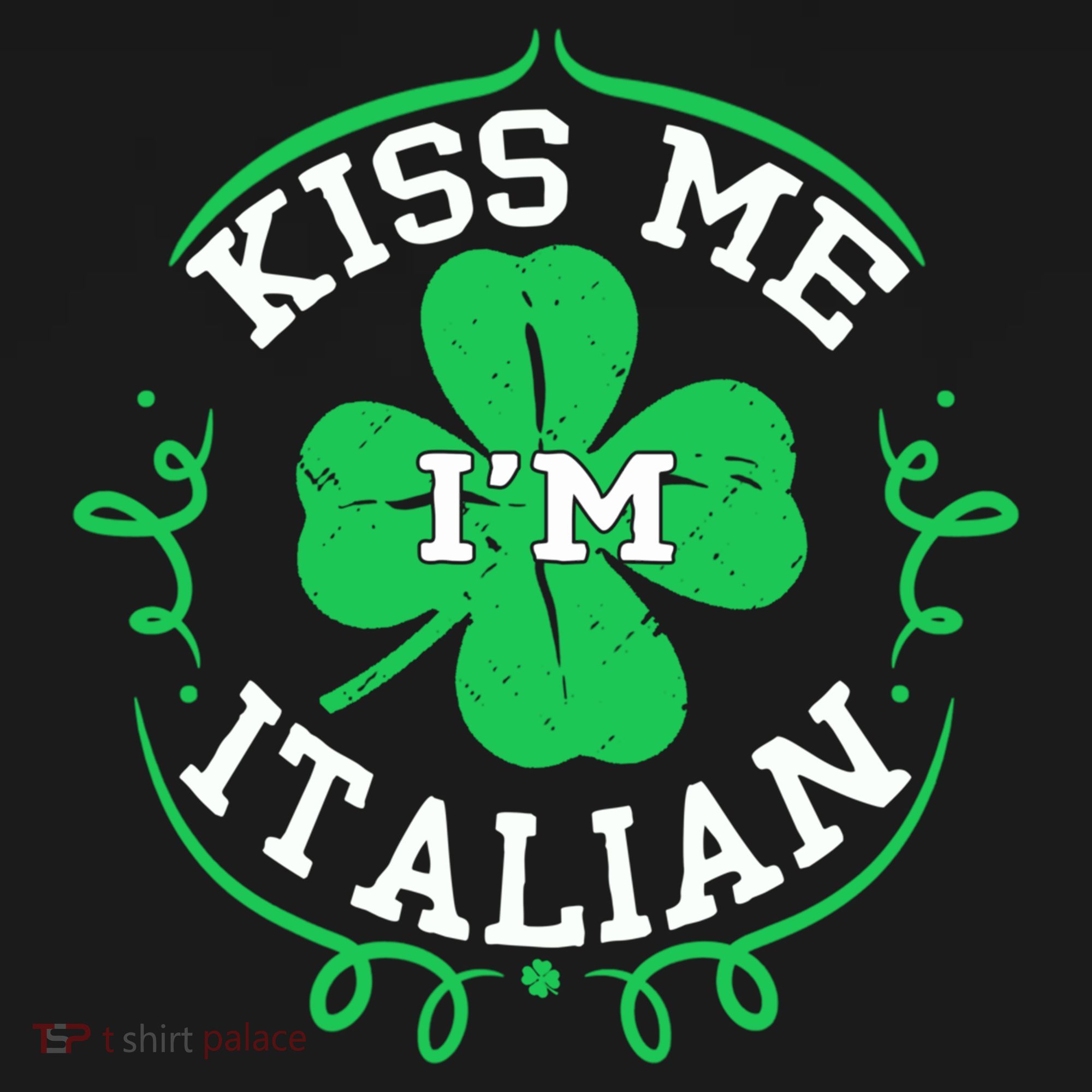 Kiss Me I'm Italian St Patricks Day Funny Shamrock Flag Cute Gift Women's Hoodie