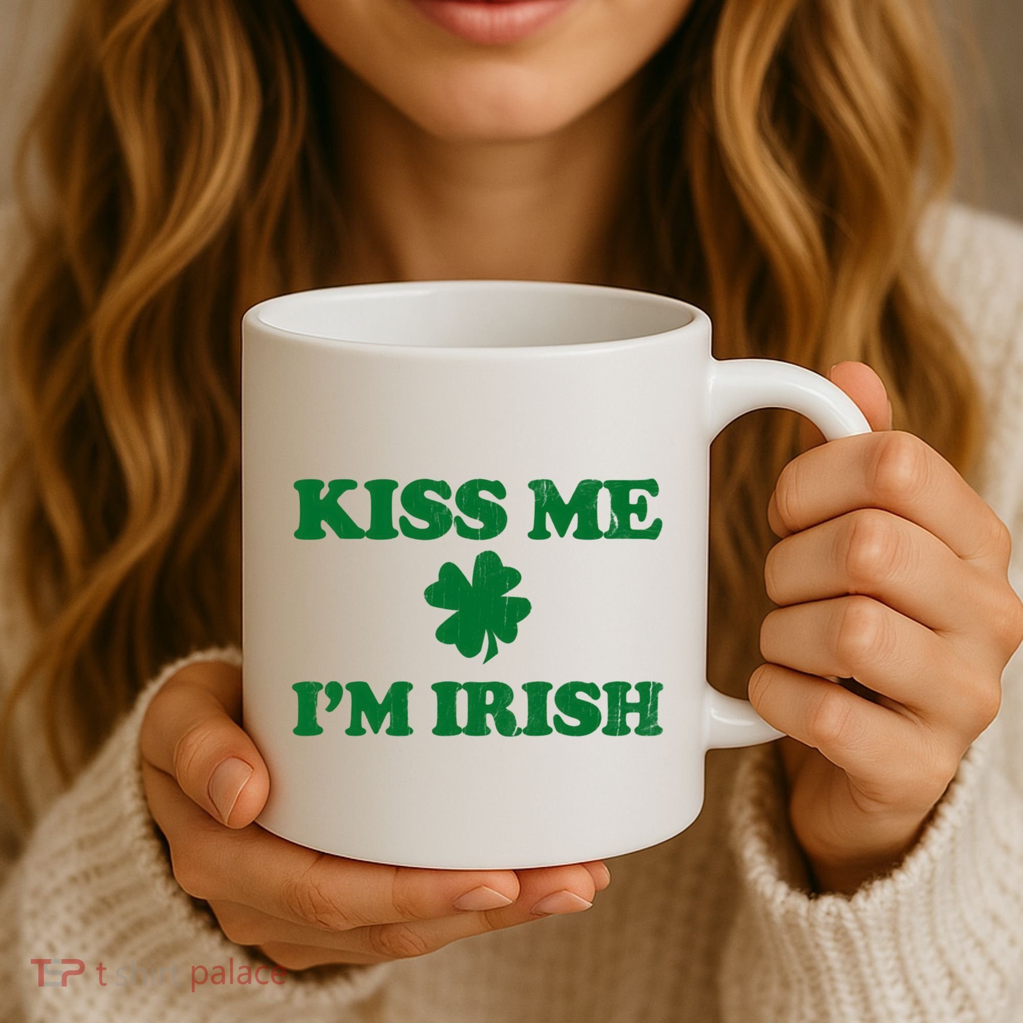 Kiss Me Im Irish St Patricks Day Coffee Mug