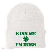 Kiss Me Im Irish St Patricks Day Beanie thumb 0