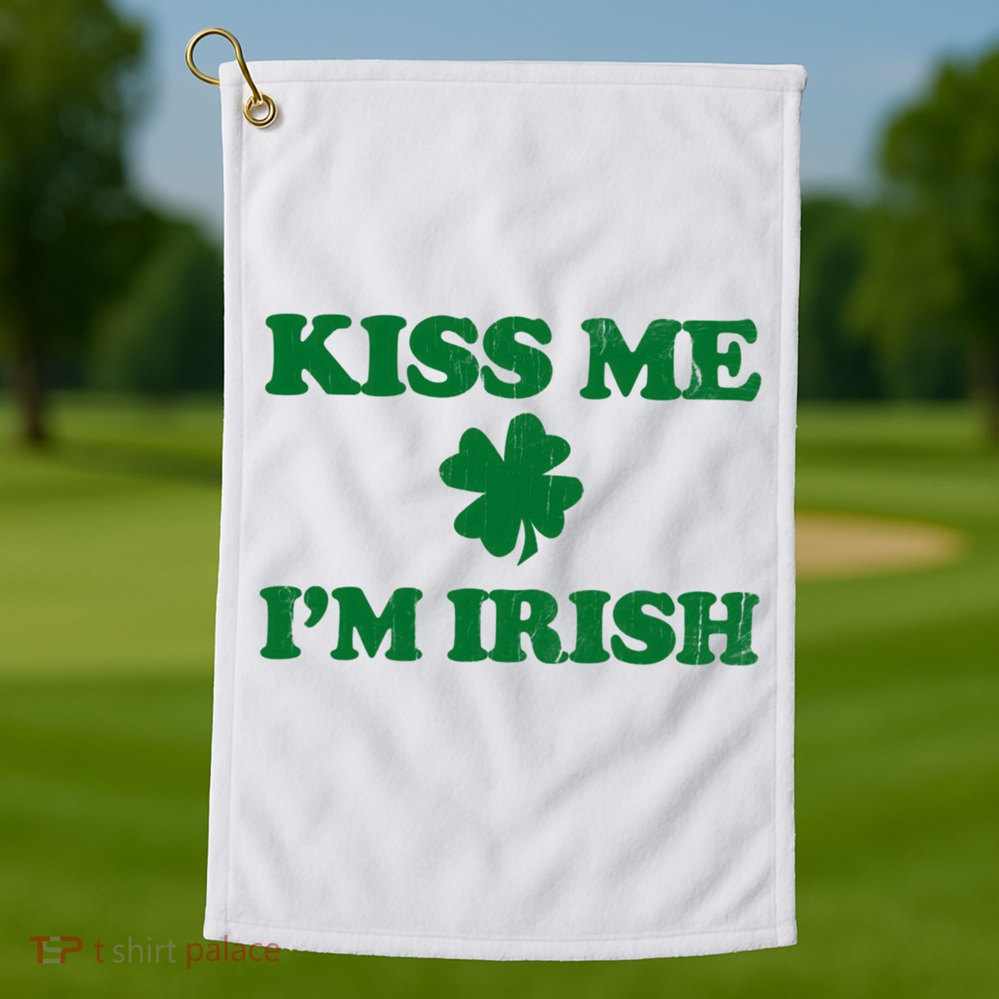 Kiss Me Im Irish St Patricks Day Golf Towel