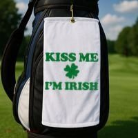 Kiss Me Im Irish St Patricks Day Golf Towel thumb 2