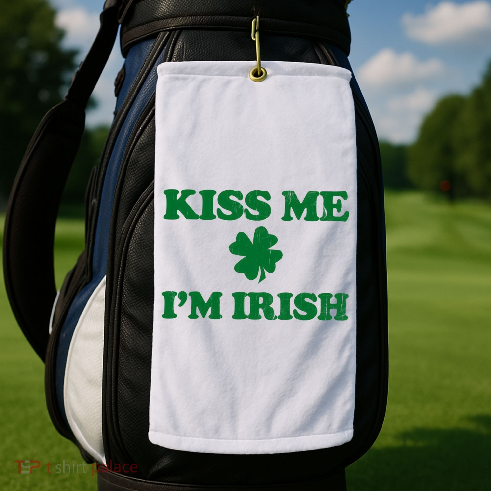 Kiss Me Im Irish St Patricks Day Golf Towel