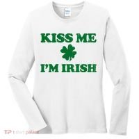 Kiss Me Im Irish St Patricks Day Women's Long Sleeve Shirt thumb 0