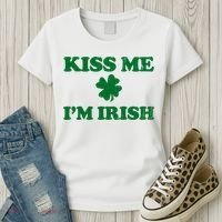 Kiss Me Im Irish St Patricks Day Women's T-Shirt thumb 3